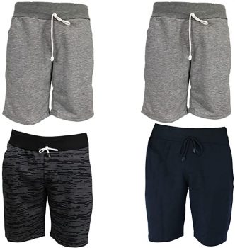 KIT 4 Bermudas Plus Size Moletom Masculino