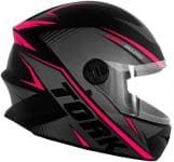 Pro Tork Capacete R8 Fosco Tamanho 56 Cinza/Rosa