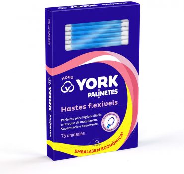 Hastes Flexíveis de Algodão Palinetes York 75 unidades, York