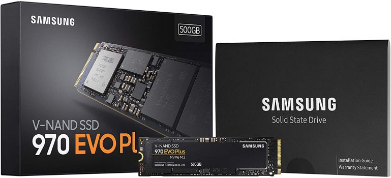 SSD 500GB SAMSUNG 970 EVO PLUS M.2 2280 PCIe Gen3. X4 NVMe 1.3 64L V-NAND MLC - Modelo MZ-V7S500B/AM