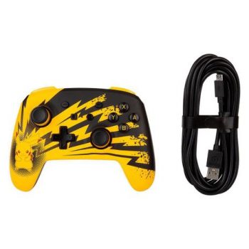 Controle Power A para Nintendo Switch EnWired Controller Lightning Pikachu, com Fio - 1516985-01