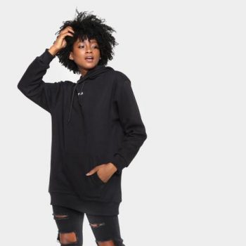 Moletom Fila C/ Capuz Max Soft Feminino