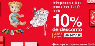 Cupom de 10% em Brinquedos nas Americanas