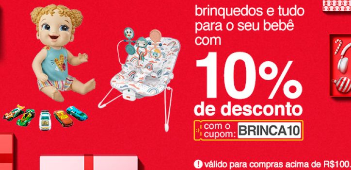 Cupom de 10% em Brinquedos nas Americanas