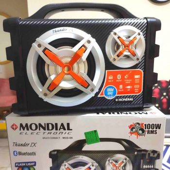 Caixa de Som Amplificada Mondial, Thunder IX, Bivolt, 100W - MCO-09