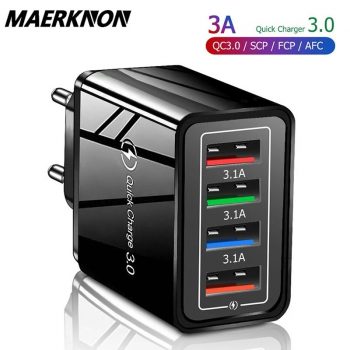 Carregador 4 Portas USB Q.C 3.0 20W