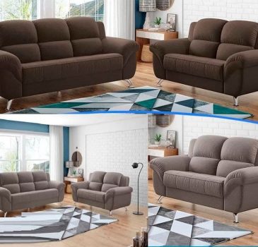 Conjunto de Sofás 2 e 3 Lugares Marselha - Linoforte