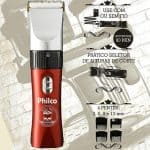 Cortador de Cabelos Philco Skull Pro SF Lâmina Em Aço Inox e Cerâmica