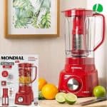 Liquidificador Mondial L-99-FR Vermelho - com Filtro 3 Velocidades 550W - 220V