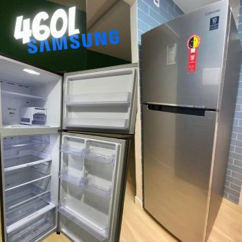 Geladeira Samsung Evolution RT46 com PowerVolt Inverter Duplex 460L Inox Look