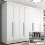 Guarda Roupa Casal Mayra 8 Portas Branco - Moveis Arapongas