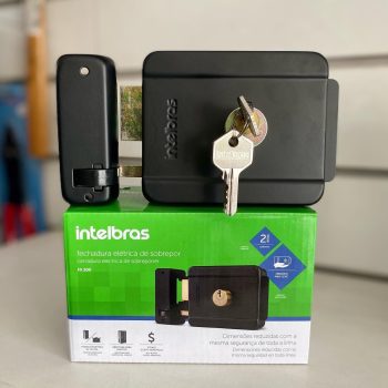 intelbras Fechadura Elétrica de Sobrepor Fx 500 Preta, Média