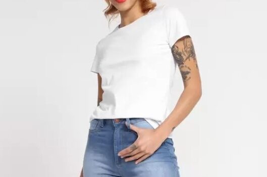 Kit Camiseta Vista Magalu Baby Look 3 Peças
