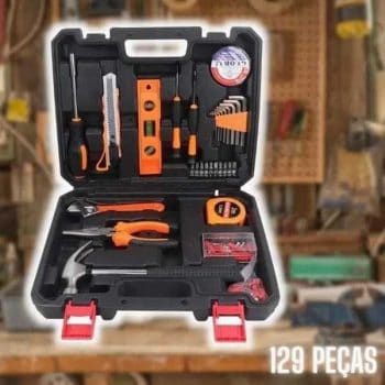 Kit de Ferramentas com 129 Peças