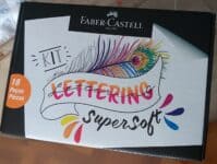 Kit Lettering, Faber-Castell, supersoft, KIT/LETSS, Edição Limitada, 18 peças