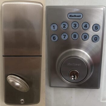Kwikset Fechadura com teclado eletrônico, níquel acetinado (92640-001)