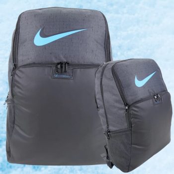 Mochila Nike Brasília XL 9.0 Mtrl Slub - Cinza+Preto