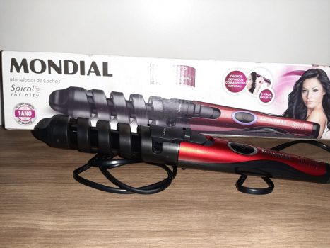 Modelador de Cachos Spiral Infinity, Mondial, Vermelho/Preto, 15W, Bivolt - EM-05