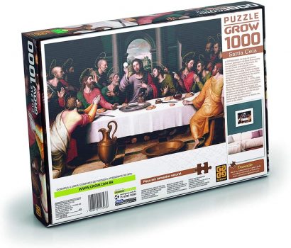 Grow - Santa Ceia Quebra-Cabeças 1000 Peças, 10+ Anos, Multicor, (Grow 863)