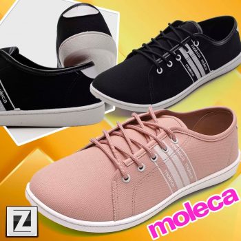 Tênis Moleca Casual Listras Feminino