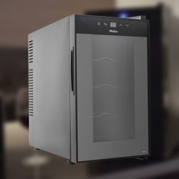Adega Climatizada Philco 8 Garrafas Pad8 - Preto 1 Porta