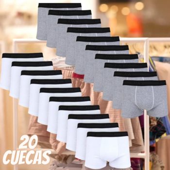 Kit Cuecas Boxer UNW Elástico 20 Peças