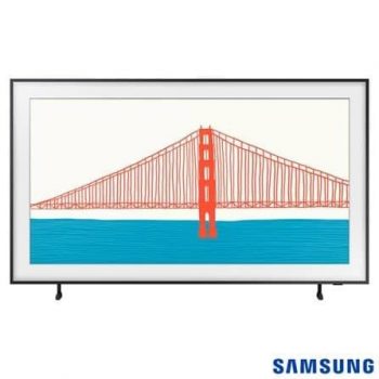 Smart TV Samsung The Frame QLED 32", com Modo Arte, Design Slim e Conexão Única - 32LS03T