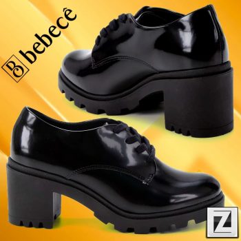 Bota Coturno Bebecê Box Salto Médio Feminina