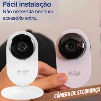Câmera de Segurança Inteligente Wi-Fi I2GO - HD Visão Noturna I2GOTH738