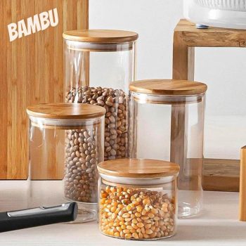 Jogo de Porta-Mantimentos Bambus 4 Peças - Home Style