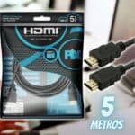 PIX Cabo Hdmi 2.0 4K Hdr 19P 5M Gold, 5 metros, Preto