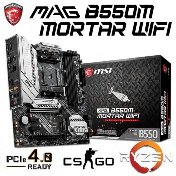 Placa mãe MSI B550M MORTAR WIFI