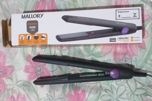 Prancha de Cabelo Mallory Divine Liss Bivolt Preto