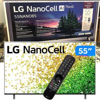 Smart Tv Led 55” Lg 55nano85 4k Nanocell 120hz Freesync 2 Hdmi 2.1 Inteligência Artificial Thinq Google Alexa