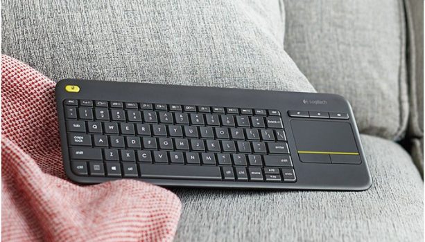 Teclado Wireless com Touchpad Multitoque Preto Logitech - K400
