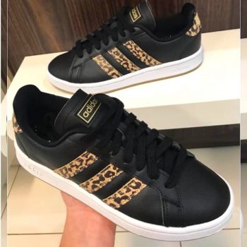 Tênis Adidas Grand Court Zebra Feminino