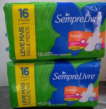 Absorvente Externo Adapt com Abas, Sempre Livre, 16 Unidades