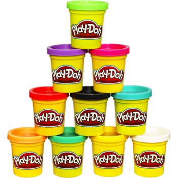 Massa Modelar Playdoh C/ 10 Potes - 29413 - Hasbro Play-doh Massa Modelar Playdoh C/ 10 Potes Cores Variadas
