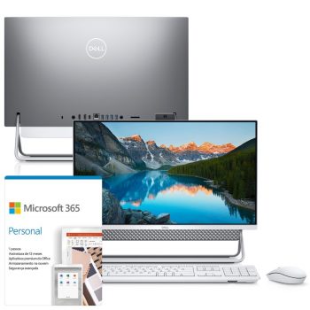 Kit Computador All in One Dell Inspiron 5400-OS20F 23.8 fhd 11ª G Intel Core i7 8GB 256GB ssd Windows 11 Microsoft 365