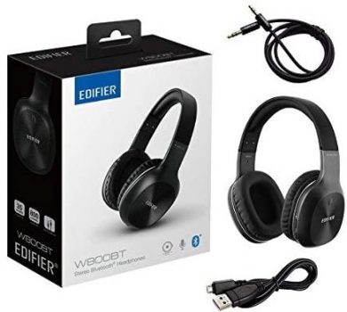 Edifier W800BTBK - Fone de Ouvido Bluetooth, Preto
