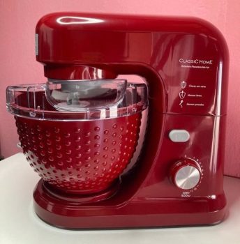 Batedeira Planetária 11 velocidades 4L Mix Art Cereja Classic Home