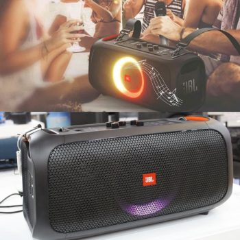 Caixa de Som JBL Partybox On-The-Go com Bluetooth, Luzes e Microfone sem Fio - 100W