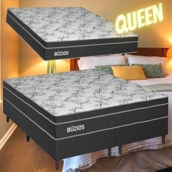 Cama Box Queen Size (Box + Colchão em Molas) - Plumatex Búzios