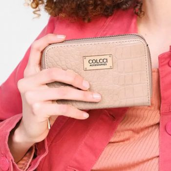 Carteira Colcci Croco Nude