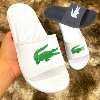 Chinelo Slide Lacoste Croco Masculino