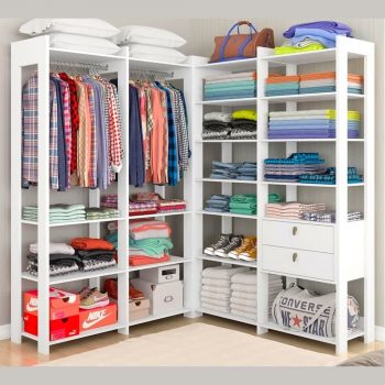 Closet Modulado Elora Ma1110 C/prateleiras Branco - Moveis Arapongas