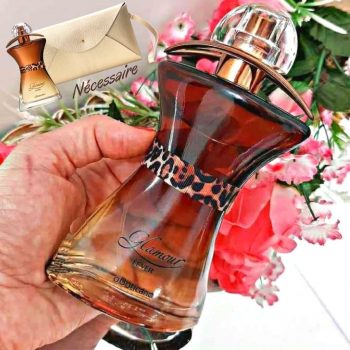 Combo Glamour Fever Desodorante Colônia 75ml Nécessaire Envelope Dourado