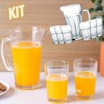 Conjunto de Jarra 1,2 L + Copos de Vidro 310 Ml Cassis 7 Peças - La Cuisine