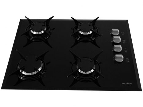 Cooktop 4 Bocas Britânia Bct4p Preto Bivolt