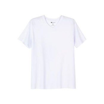 Camiseta Básica Masculina Manga Curta Com Decote V World
